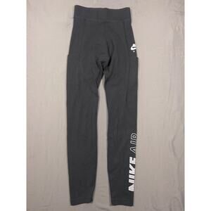 Nike Air Leggings Womens XS Black High Rise Athletic Pocket Stretch Logo